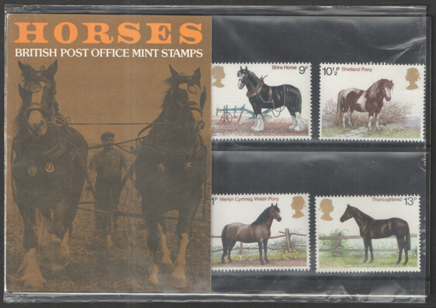 (image for) 1978 Horses Royal Mail Presentation Pack 102 - Click Image to Close
